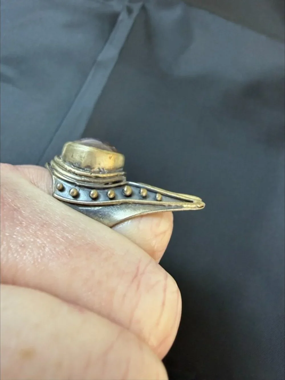 Acid Queen OOAK WarMaster Ring Ruby Sterling Silver Size 5.75 - Picture 13 of 15